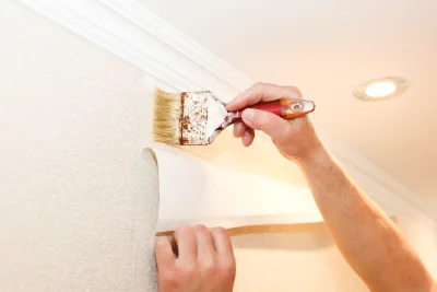 Pose de papier peint à Labessette — revêtements muraux et toiles de verre